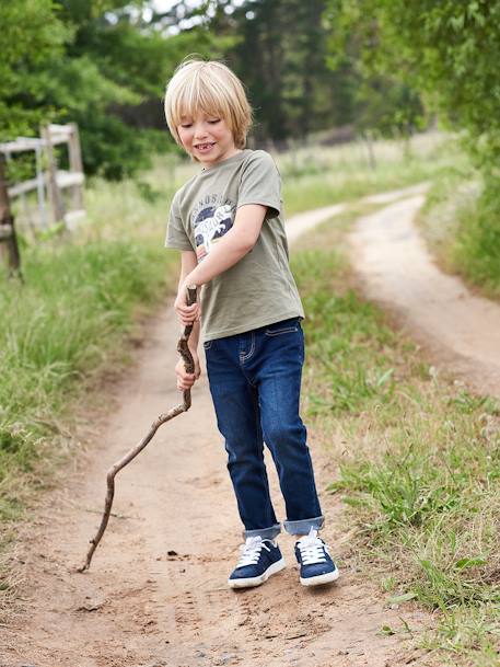 Slim fit jongensjeans Morphologik 'waterless' heupomtrek MEDIUM DENIM DONKERGRIJS+denimgrijs+double stone+RUW DENIM+STONE+zwart denim - vertbaudet enfant 