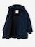 Lang jack met capuchon voor meisjes en sherpa voering BLUE DARK - vertbaudet enfant 