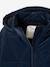 Lang jack met capuchon voor meisjes en sherpa voering BLUE DARK - vertbaudet enfant 