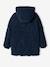 Lang jack met capuchon voor meisjes en sherpa voering BLUE DARK - vertbaudet enfant 