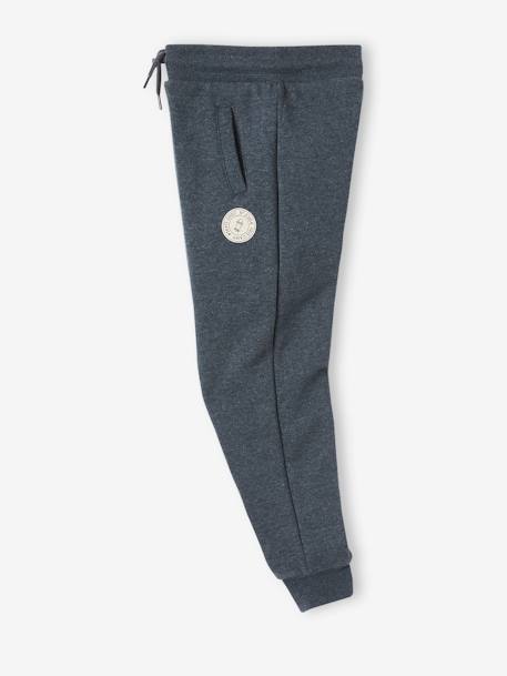 Joggingbroek van molton jongens dennen+donker leisteenblauw+gemêleerd zwart+grijs+marineblauw, gechineerd+middenblauw+oker+zwart - vertbaudet enfant 