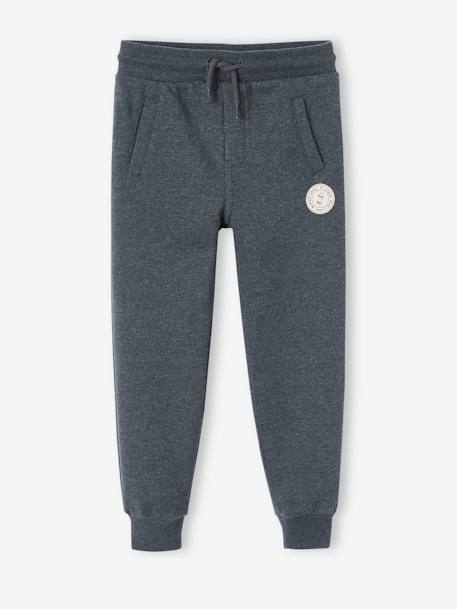 Joggingbroek van molton jongens dennen+donker leisteenblauw+gemêleerd zwart+grijs+marineblauw, gechineerd+middenblauw+oker+zwart - vertbaudet enfant 