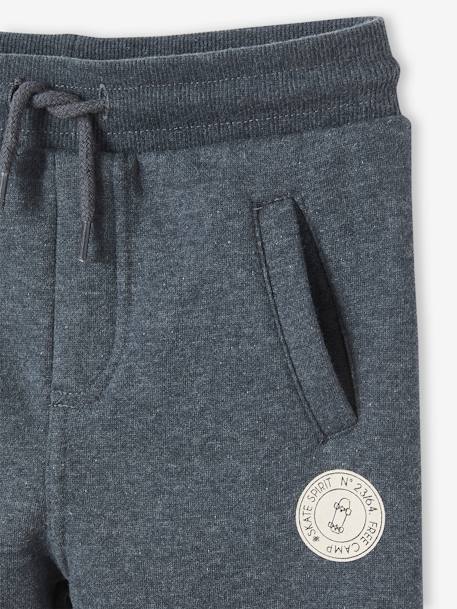 Joggingbroek van molton jongens dennen+donker leisteenblauw+gemêleerd zwart+grijs+marineblauw, gechineerd+middenblauw+oker+zwart - vertbaudet enfant 