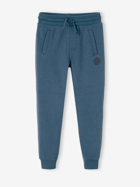 Joggingbroek van molton jongens dennen+donker leisteenblauw+gemêleerd zwart+grijs+marineblauw, gechineerd+middenblauw+oker+zwart - vertbaudet enfant 
