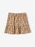 Meisjesrok met ruches en print beige met print - vertbaudet enfant 