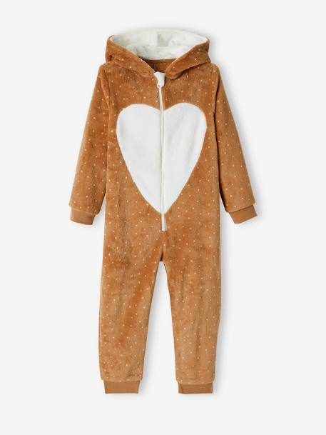Jumpsuit vos meisje LICHTBRUIN - vertbaudet enfant 