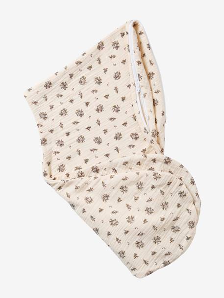 Hoes voor borstvoedingskussen beige, bedrukt+Bloemenprint+roze, bedrukt - vertbaudet enfant 