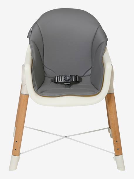 Hoge ontwikkelingsstoel 2 hoogtes vertbaudet High & Low blauw+Grijs/hout - vertbaudet enfant 