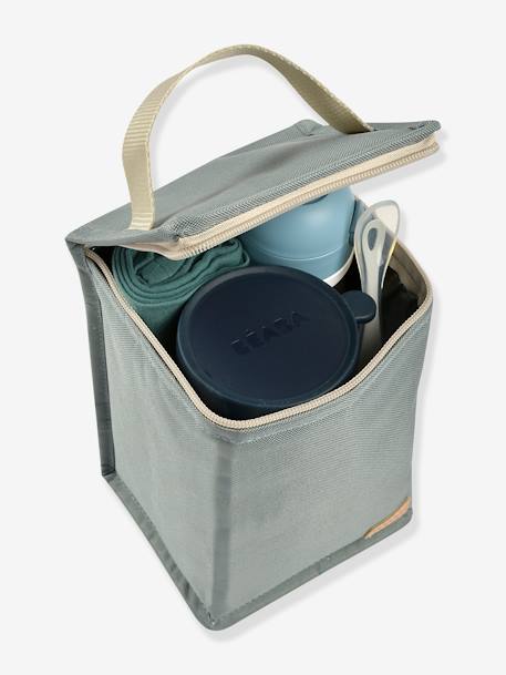 Koeltas voor zuigflessen van BEABA bruin, bedrukt+grijs+Marineblauw/stripes+parelgrijs+rozen+saliegroen+Terracotta - vertbaudet enfant 