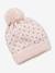 Set muts + snood + handschoenen met hartjes meisje Roze - vertbaudet enfant 