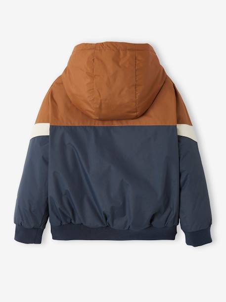 Windjack colorblock voor jongens COLORBLOCK ZEEM+groen - vertbaudet enfant 