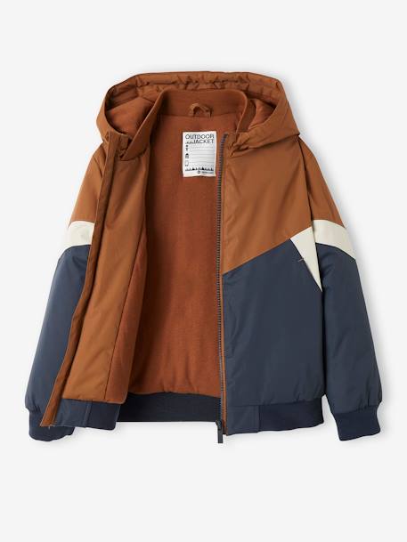 Windjack colorblock voor jongens COLORBLOCK ZEEM+groen - vertbaudet enfant 