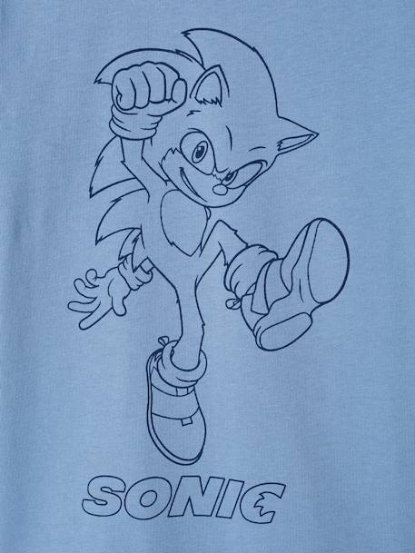 T-shirt met lange mouwen jongens Sonic® Blauw - vertbaudet enfant 