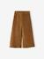 Wijde, fluwelen broek voor meisjes antraciet+bruin+chocoladebruin+ecru+grijsblauw+kaki+pruim+rozen+zachtpaars - vertbaudet enfant 