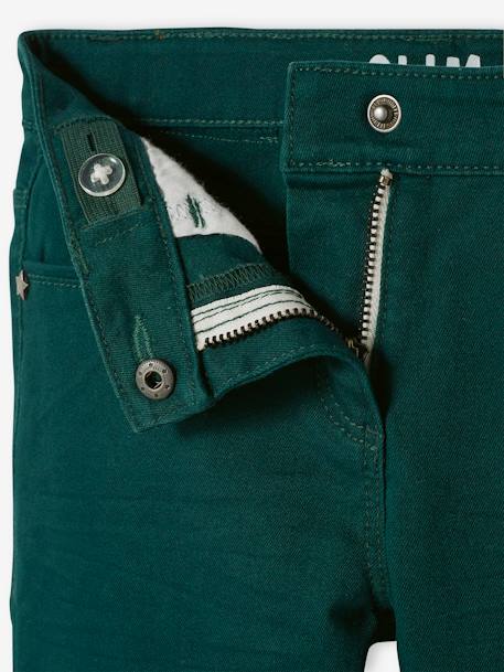 Slim fit meisjesbroek Morphologik heupomtrek LARGE groen - vertbaudet enfant 