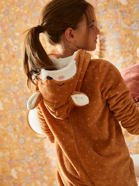 Jumpsuit vos meisje LICHTBRUIN - vertbaudet enfant 