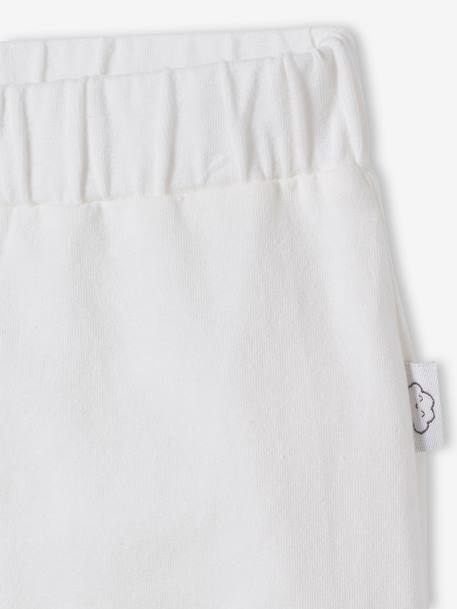 Newborn broekje van soepel tricot IVOOR+poederroze+Wit met bloemenprint - vertbaudet enfant 