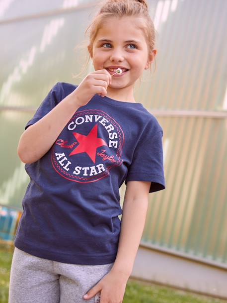 Kinder-T-shirt Core Chuck Patch CONVERSE marineblauw - vertbaudet enfant 