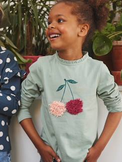 T-shirt met versiering en motief froufrou Oeko-Tex®  - vertbaudet enfant