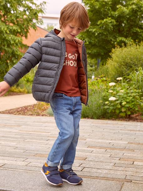 Onverwoestbare rechte jeans jongens denim stone+onbewerkt denim - vertbaudet enfant 