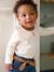 Baby T-shirt met lange mouwen en claudinekraag blauwgroen+lichtbeige+lichtroze - vertbaudet enfant 