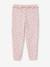 Joggingbroek voor meisjes met ruche en bloemenprint roze - vertbaudet enfant 