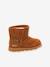 Leren meisjesboots Aldiza KICKERS® bruin+zwart - vertbaudet enfant 