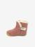 Leren enkellaarsjes voor babymeisjes So Windy KICKERS® 1ste stapjes marineblauw+rozen - vertbaudet enfant 
