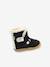 Leren enkellaarsjes voor babymeisjes So Windy KICKERS® 1ste stapjes marineblauw+rozen - vertbaudet enfant 