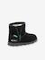 Leren meisjesboots Aldiza KICKERS® bruin+zwart - vertbaudet enfant 