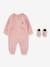 Set van 2 playsuits + sokken Lil Chuck CONVERSE lichtroze - vertbaudet enfant 