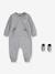 Set 2 jumpsuits + sokken Lil Chuck CONVERSE grijs - vertbaudet enfant 