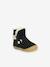Leren enkellaarsjes voor babymeisjes So Windy KICKERS® 1ste stapjes marineblauw+rozen - vertbaudet enfant 