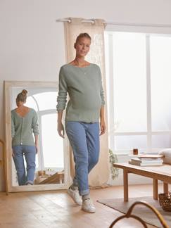-Omkeerbare trui voor/achter voor de zwangerschap en borstvoeding