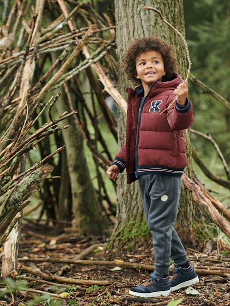 Joggingbroek van molton jongens dennen+donker leisteenblauw+gemêleerd zwart+grijs+marineblauw, gechineerd+middenblauw+oker+zwart - vertbaudet enfant 