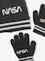 Set van muts + handschoenen voor jongens NASA® Antracietgrijs - vertbaudet enfant 