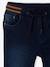 Rechte fleecebroek jongens denim look DARK GROSS+denim grijs+double stone+gebleekt denim+STONE MIDDEN+zwart denim - vertbaudet enfant 