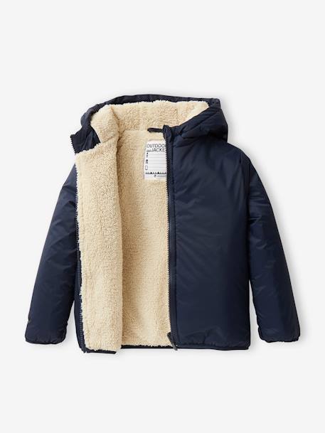 3-in-1-parka voor baby met afneembaar vest kaki+korstmos+Marinegrijs+pecannoot - vertbaudet enfant 
