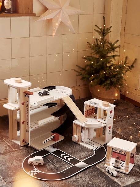 Garage station + service in FSC® hout meerkleurig - vertbaudet enfant 