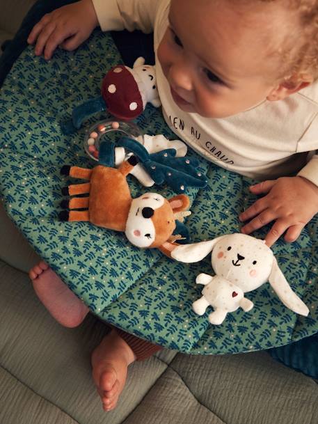Ontdekkingskussen voor baby's ecru+groen+rood+wit - vertbaudet enfant 