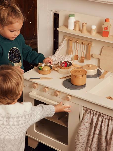 Kitchenette met FSC® houtgordijn meerkleurig - vertbaudet enfant 