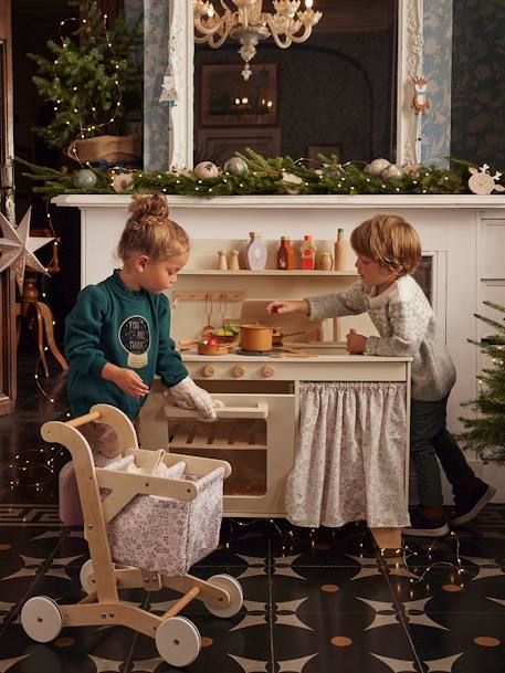 Kitchenette met FSC® houtgordijn meerkleurig - vertbaudet enfant 