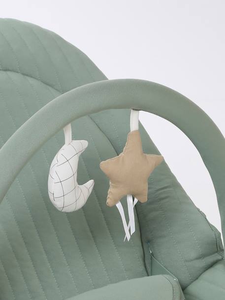 Transat met Babydream-boog beige, bedrukt+ecru+grijs/wit+lindegroen+marineblauw - vertbaudet enfant 