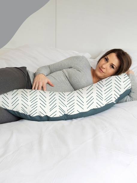 Zwangerschaps- en borstvoedingskussen DOOMOO Buddy beige+ETHNIC PETROL+groen+RISOTTO TAUPE+terracotta - vertbaudet enfant 