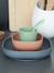 Serviesset 4 items silicone BEABA blauw+EUCALYPTUS+GEEL+terracotta - vertbaudet enfant 