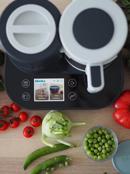BEABA Babycook Smart aangesloten keukenmachine antracietgrijs/wit - vertbaudet enfant 