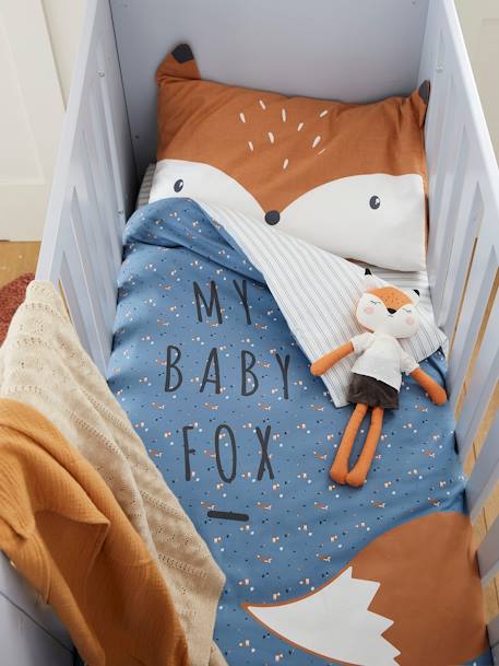 Dekbedhoes baby BABY FOX blauw - vertbaudet enfant 