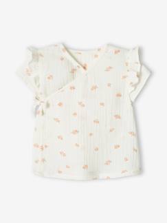 Babyhemdje voor pasgeborenen van gaaskatoen  - vertbaudet enfant