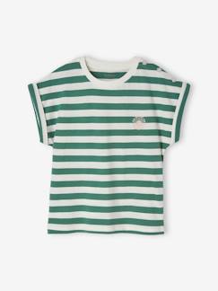 Meisje-T-shirt, souspull-Personaliseerbare babyhemdje voor pasgeborenen van gaaskatoen