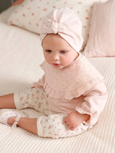 Soepele slofjes voor baby's wit - vertbaudet enfant 